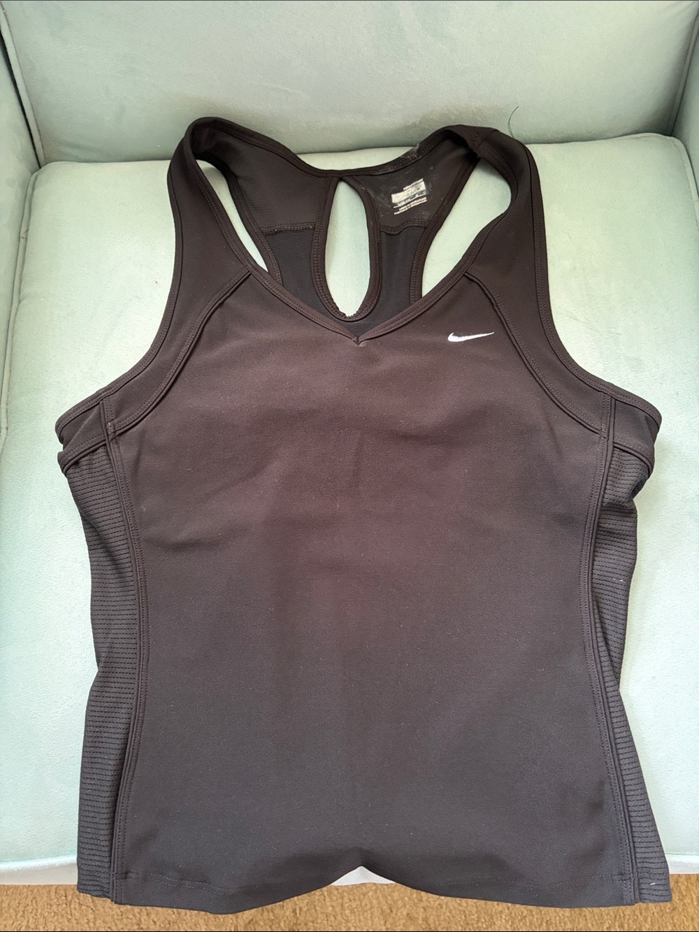Nike Women’s Black Racerback Tank with Swoosh